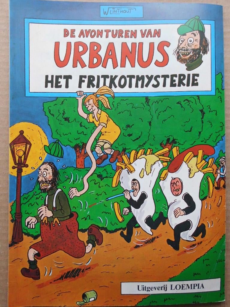 Urbanus - Het fritkotmysterie, Gelezen, Linthout en Urbanus, Eén stripboek, Ophalen of Verzenden
