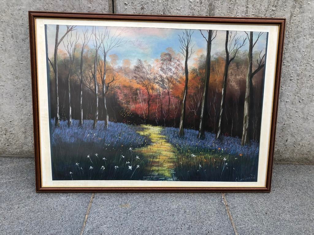 Prachtige ingelijste tekening, Ophalen of Verzenden