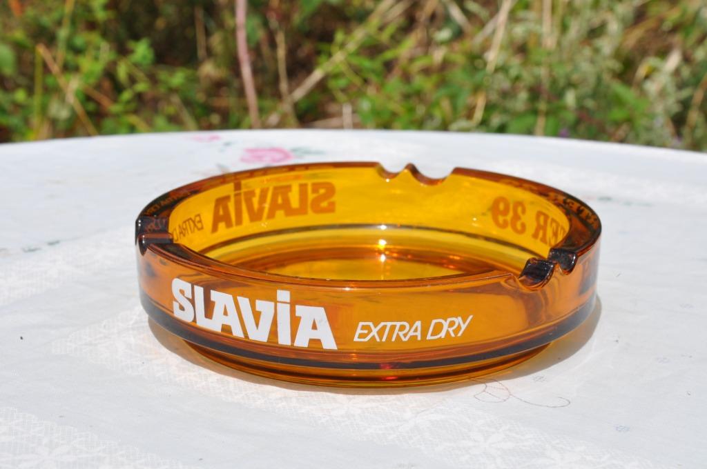 cendrier publicitaire slavia extra dry, Ophalen of Verzenden, Zo goed als nieuw, Overige typen
