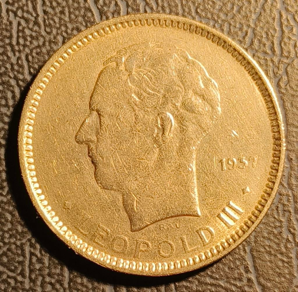 5 Francs 1937 Fr Leopold III Positie A, Enlèvement ou Envoi
