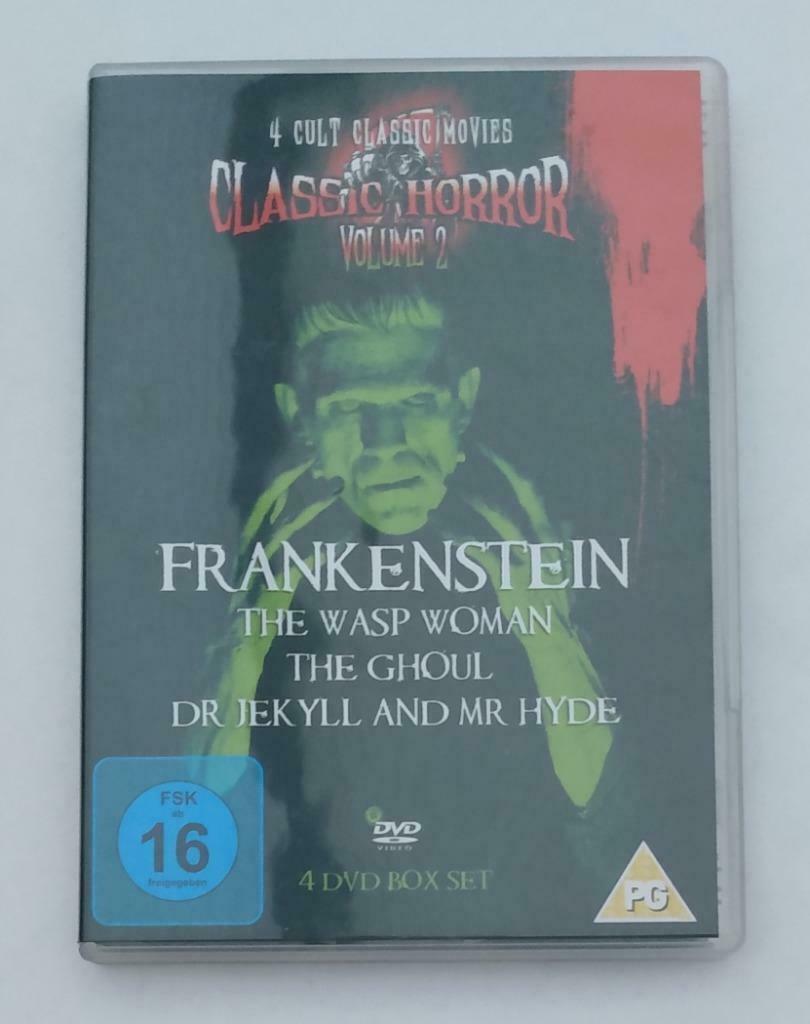 Classic Horror Volume 2 (Coffret 4 DVD) comme neuf, Cd's en Dvd's, Dvd's | Horror, Zo goed als nieuw, Vanaf 16 jaar, Ophalen of Verzenden