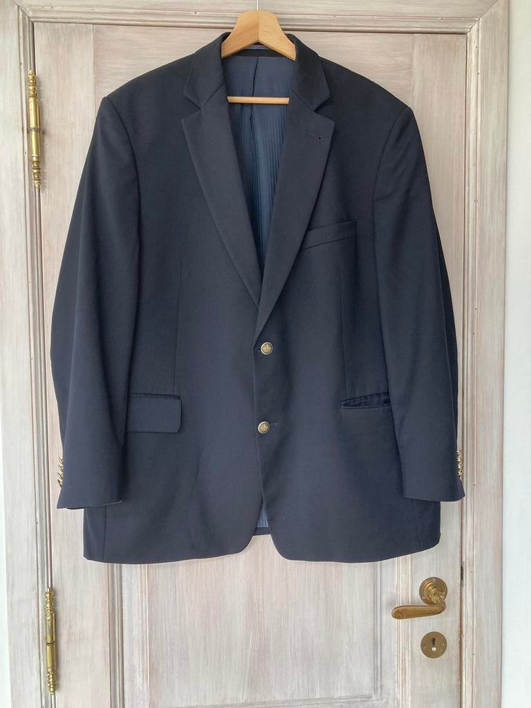 Marineblauwe blazer, Gedragen, Maat 52/54 (L), Blauw