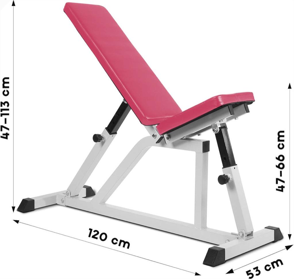 ScSports Gewichtbank Donkerroze (tot 200kg), Sport en Fitness, Ophalen, Benen, Gebruikt, Overige typen