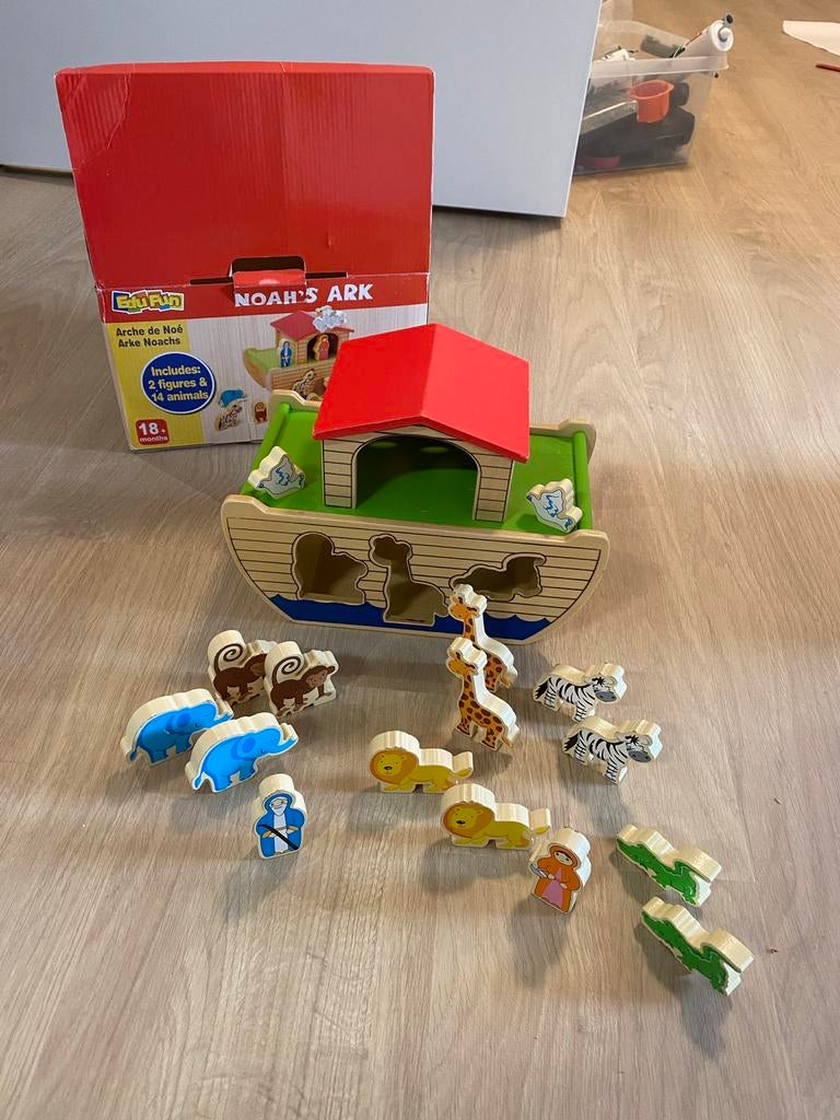 Ark van Noah in hout, Kinderen en Baby's, Ophalen of Verzenden, Zo goed als nieuw