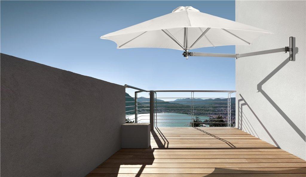 PARAFLEX parasol - muurbevestiging, Tuin en Terras, Parasols, Nieuw, Muurparasol, 2 tot 3 meter, Kantelbaar, Verstelbaar, Verzenden