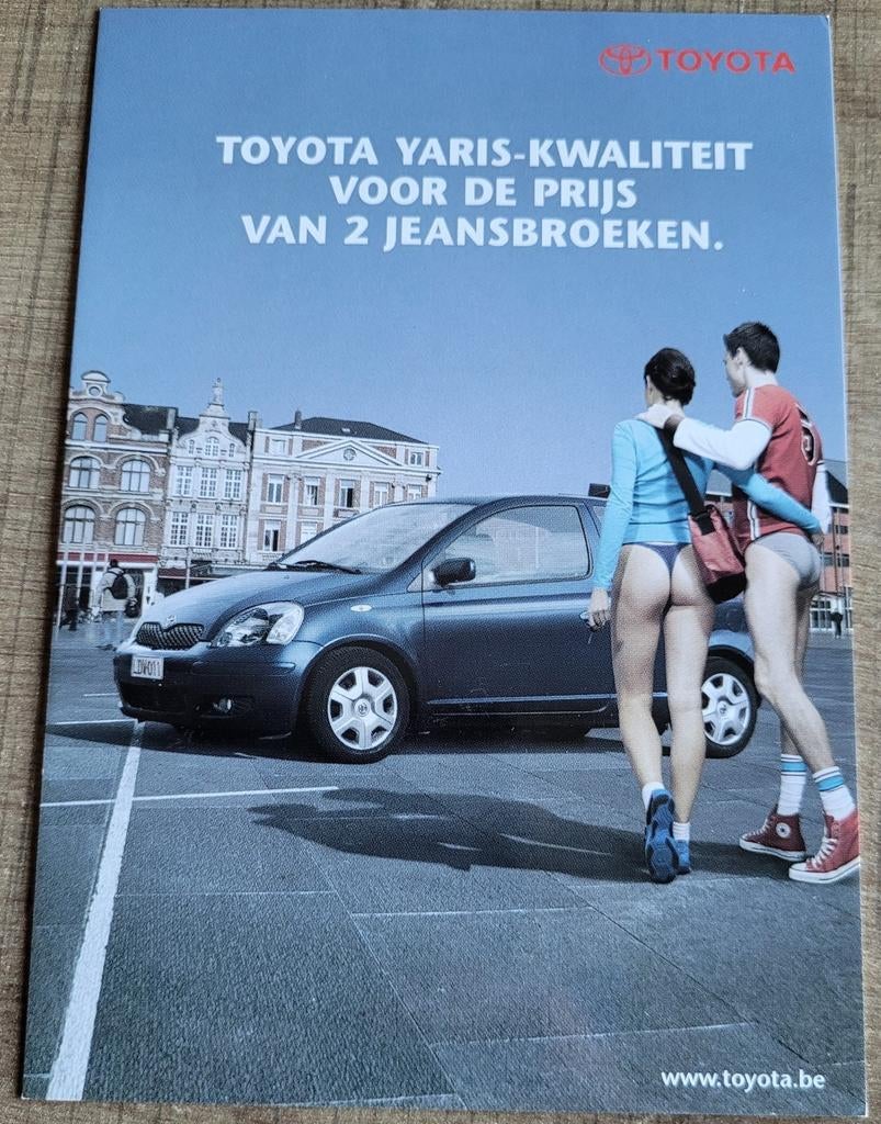 Reclamekaart/ postkaart: automerk Toyota, Verzamelen, Postkaarten | Themakaarten, Ophalen of Verzenden, 1980 tot heden, Ongelopen