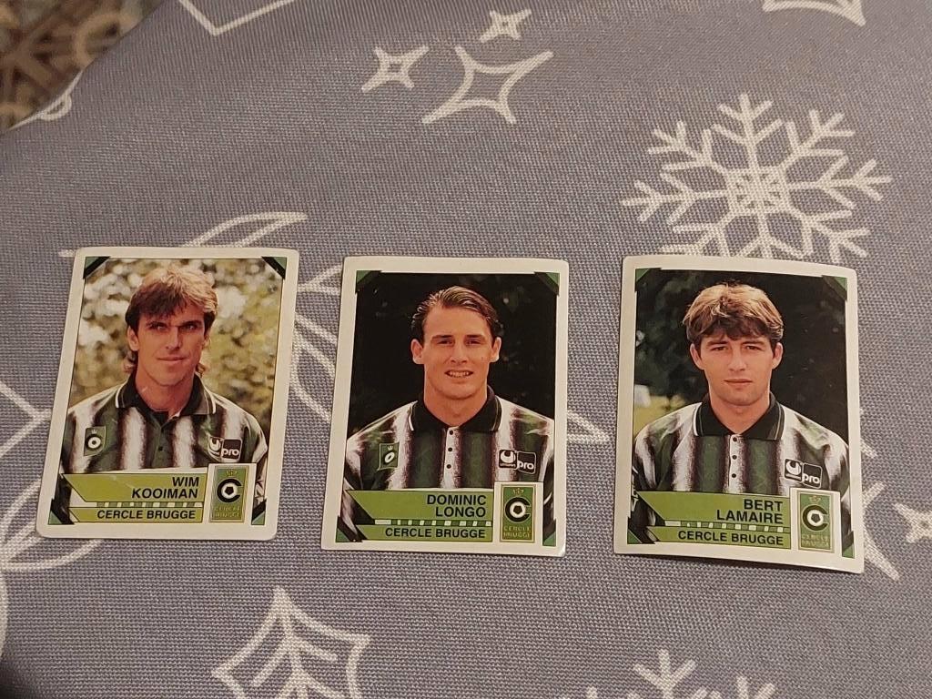 Panini / 3 Stickers / Cercle Brugge / Football 95, Verzamelen, Verzenden, Poster, Plaatje of Sticker