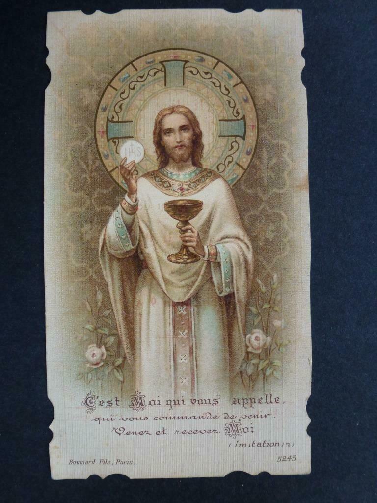 bidprentje plechtige H Communie Rosa De Beusscher 1916, Verzamelen, Verzenden, Bidprentje