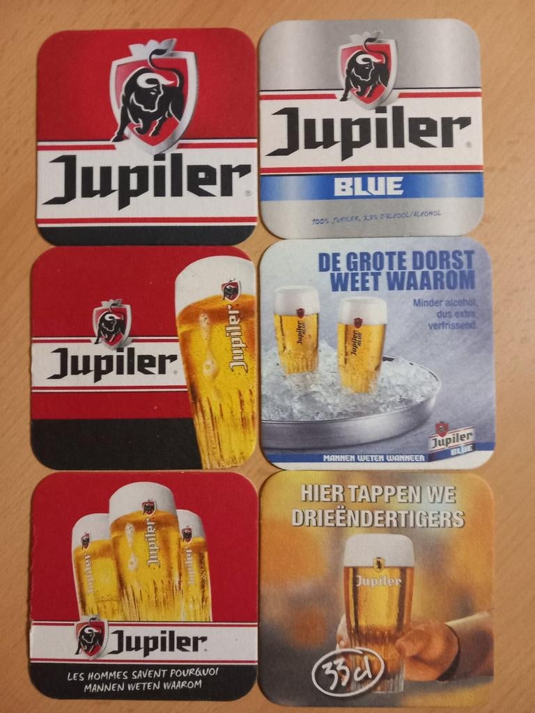 Bierviltjes Jupiler (10), Ophalen of Verzenden, Zo goed als nieuw, Jupiler