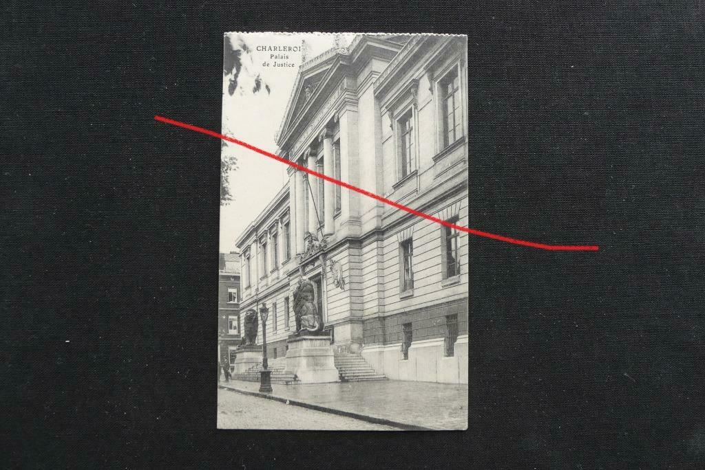 Postkaart 17/1/1917 Charleroi, Palais de Justice, België WOI, Ophalen of Verzenden, Voor 1920, Gelopen, Henegouwen