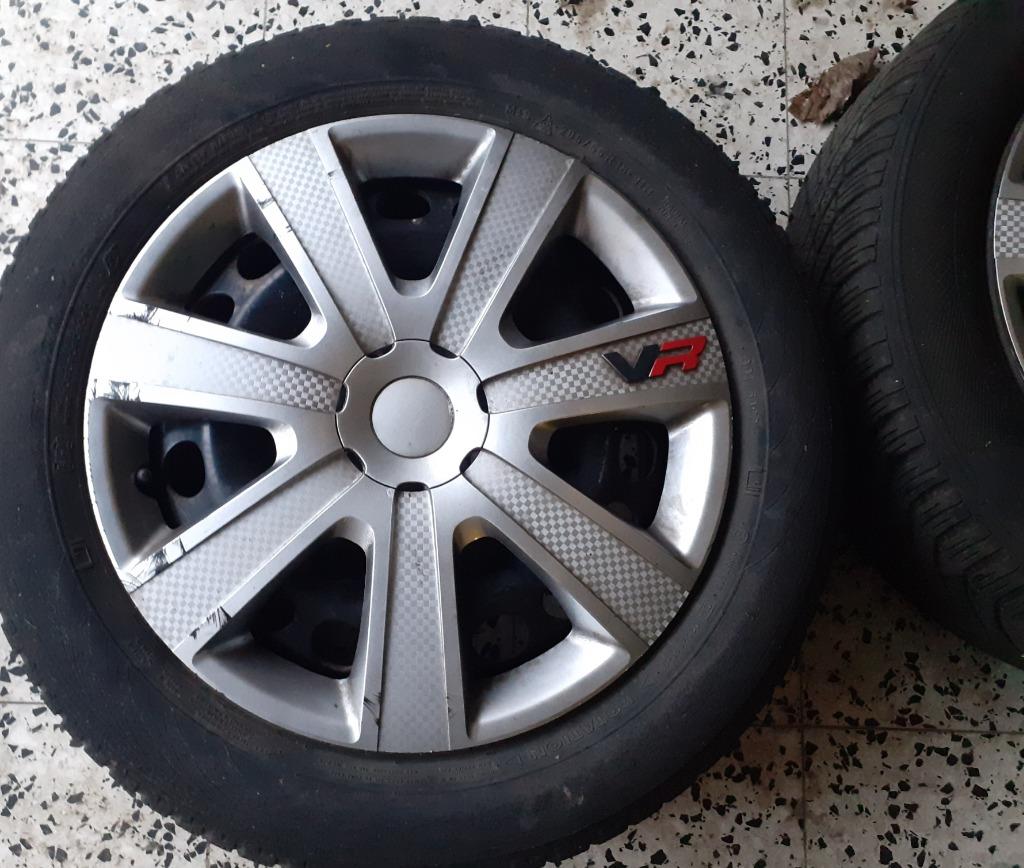 URGENT LOT DE 4 PNEUS NEIGE 205/55/16 ENTRAXE 5X112.0 + JANT, Pneus hiver, Véhicule de tourisme, Pneu(s), Enlèvement
