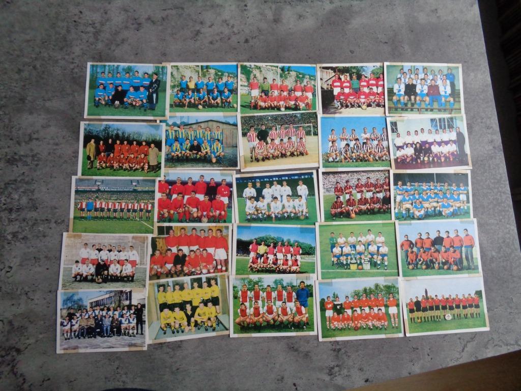 PHOTOS DES ÉQUIPES DE FOOTBALL DES MONTY GUM DES ANNÉES 1960, Envoi