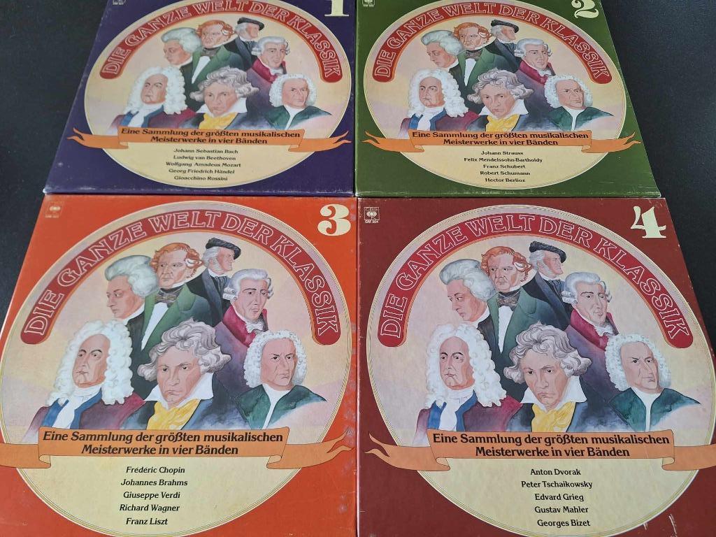 Die Ganze Welt Der Klassik Vol.1-2-3-4 Box 4 x 5 Lp's Vinyl, Ophalen of Verzenden, Kamermuziek, Gebruikt, 12 inch