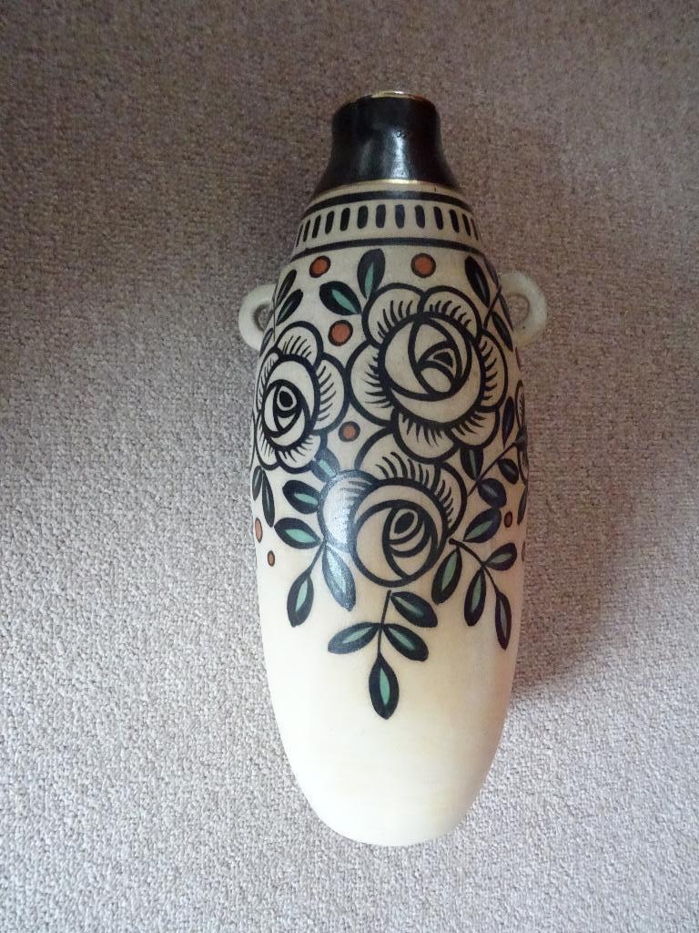 Vase ART DECO en grés d'E. Lombart  N3 encolure à restaurer, Antiquités & Art, Enlèvement ou Envoi