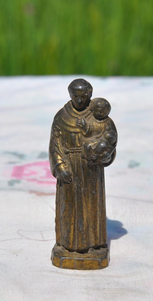 statuette en regule de saint antoine, Antiquités & Art