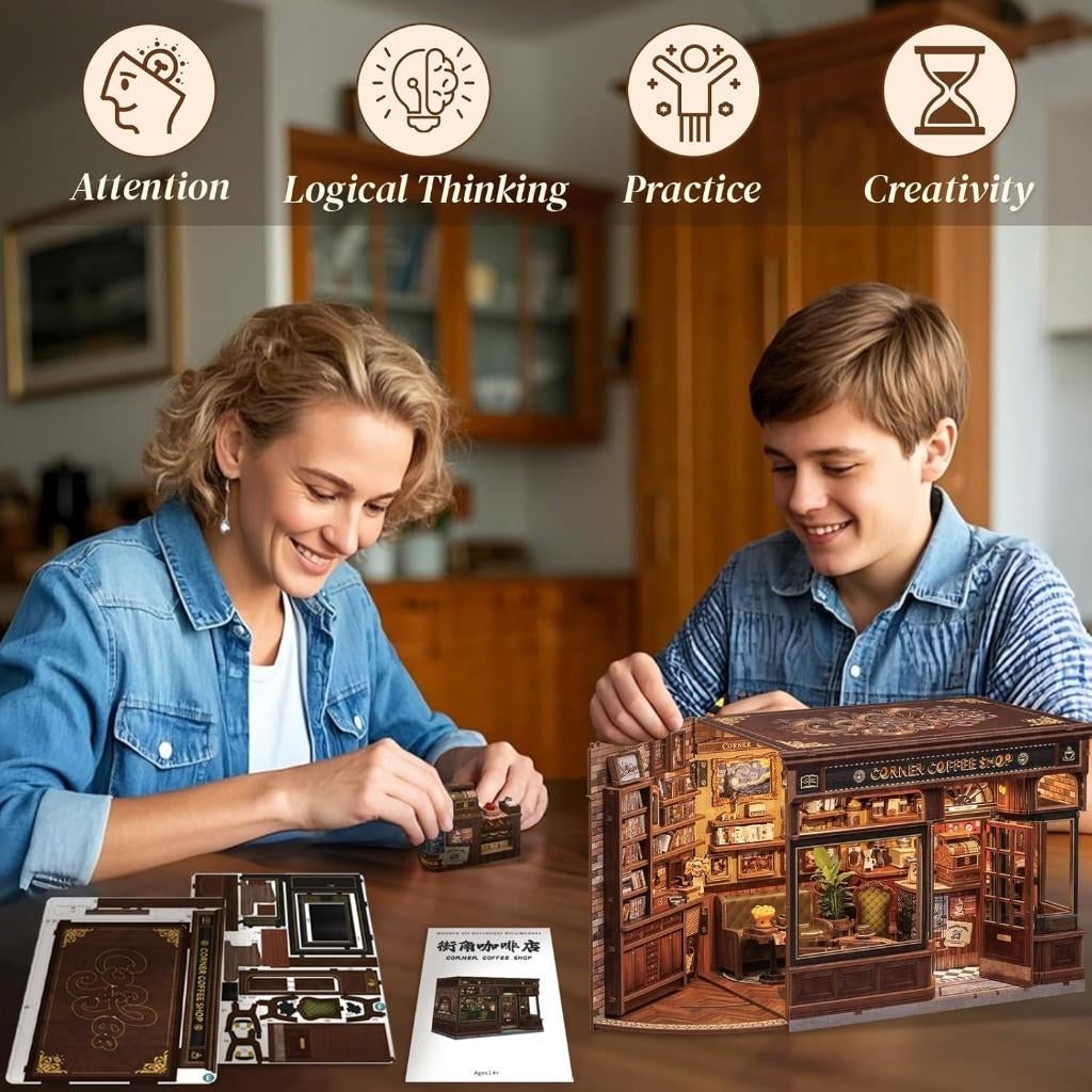 miniatuur poppenhuis met ledverlichting | GRATIS LEVERING, Neuf, -, -, CUTEBEE