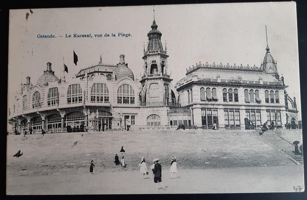 Carte postale OSTEND CASINO kursaal cote PLAGE BEACH, Enlèvement ou Envoi