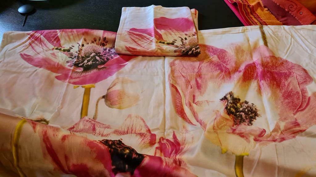 Housse couette taie neuves pour lit 1personne, Enlèvement ou Envoi, Neuf, Rose, Housse de couette