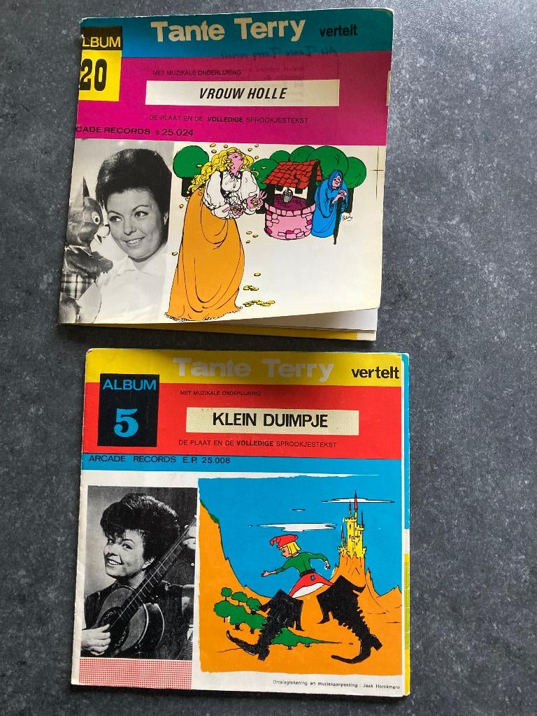 Vinyl plaatjes sprookjes Tante Terry vertelt, Ophalen, Gebruikt, Platenspeler