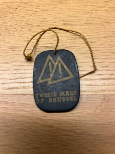 amulet vlaamse beweging tweede mars brussel 1962, Ophalen of Verzenden
