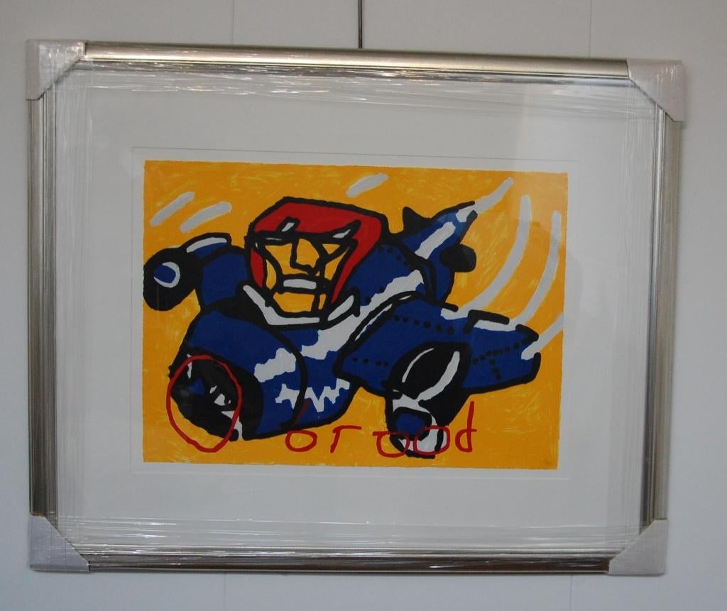 Sérigraphie Herman Brood Now 4 plane, Enlèvement ou Envoi