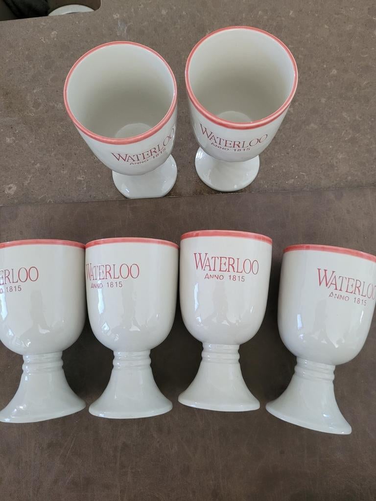 Waterloo stenen drinkbeker 6 stuks, Ophalen of Verzenden, Nieuw