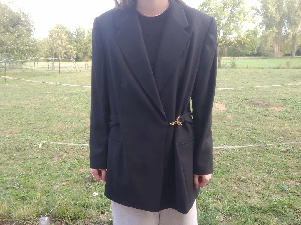 blazer noir chic avec boucle marque 'positiv' taille 40, Vêtements | Femmes, Vestes & Costumes, Comme neuf, Manteau, Taille 38/40 (M)