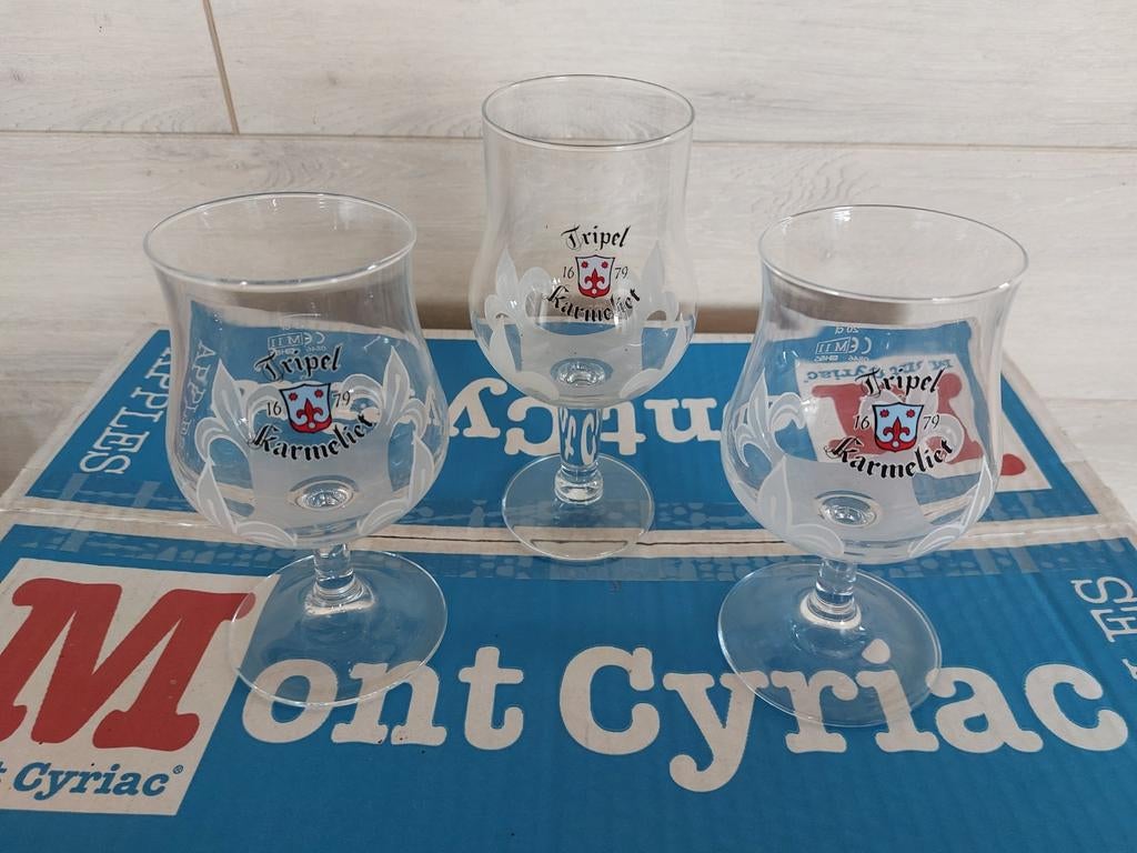 Verres de dégustation différents Tripel Carmelite, Enlèvement ou Envoi, Comme neuf, Verre ou Verres, Autres marques