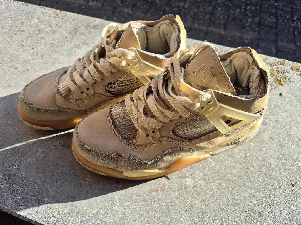 Nike Air Jordan 4 retro blanc cassé/taille voile 39, Autres couleurs, Nike, Comme neuf, Enlèvement