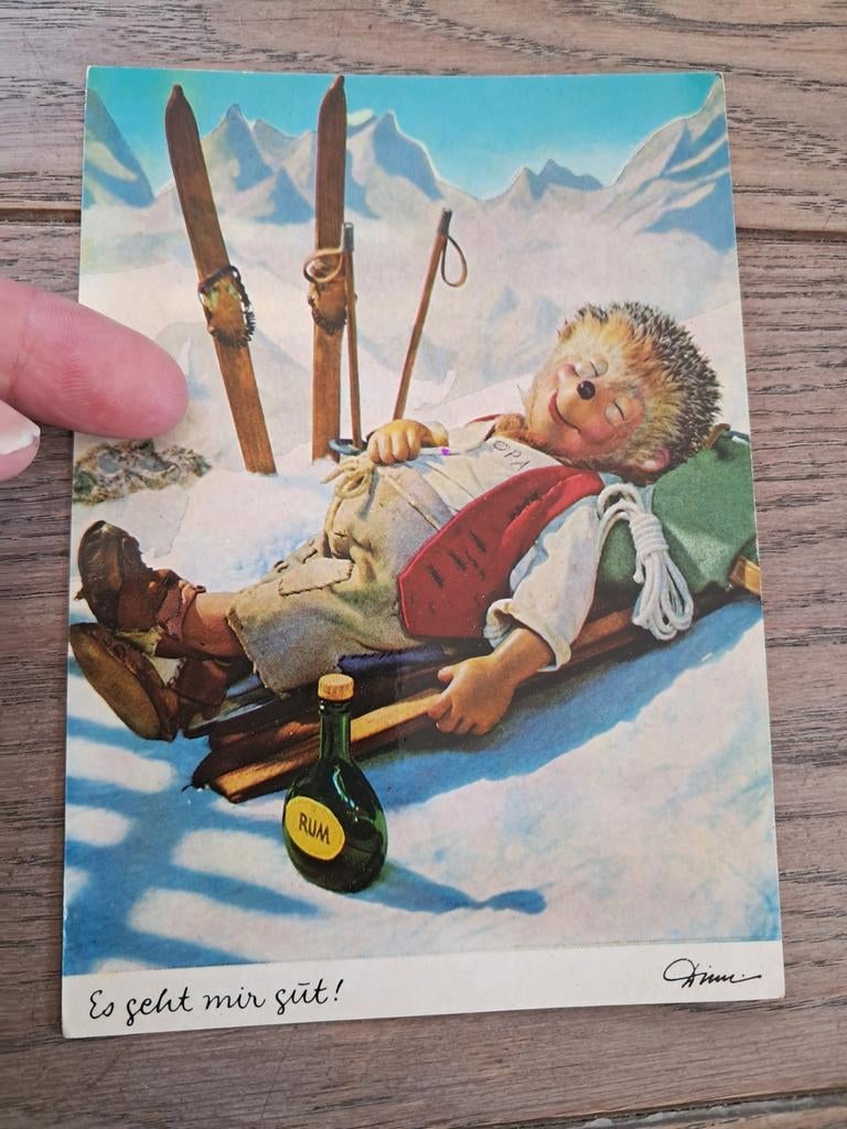 Beschreven pk, Mecki egel, Verzamelen, Ophalen of Verzenden