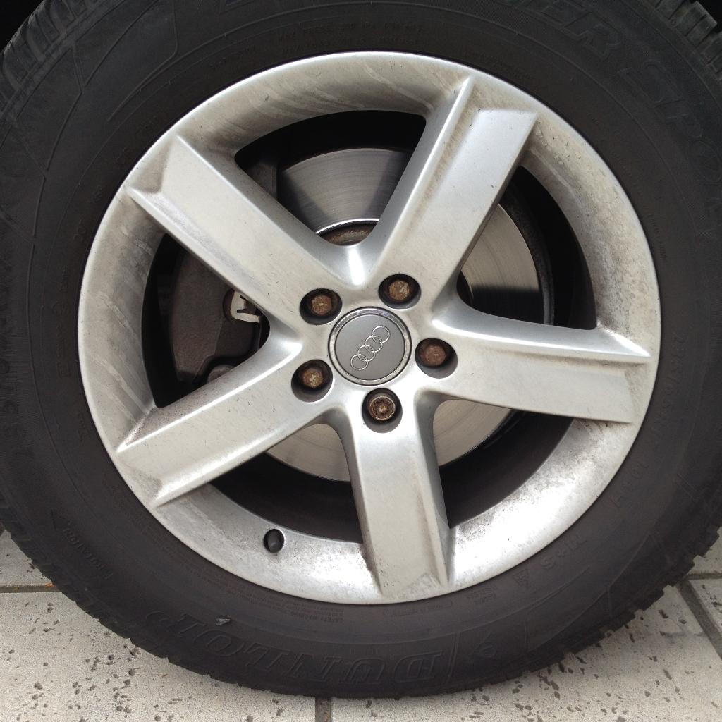 Audi, winterbanden op alu velg, Auto-onderdelen, Banden en Velgen, Ophalen, Gebruikt, Banden en Velgen, 17 inch