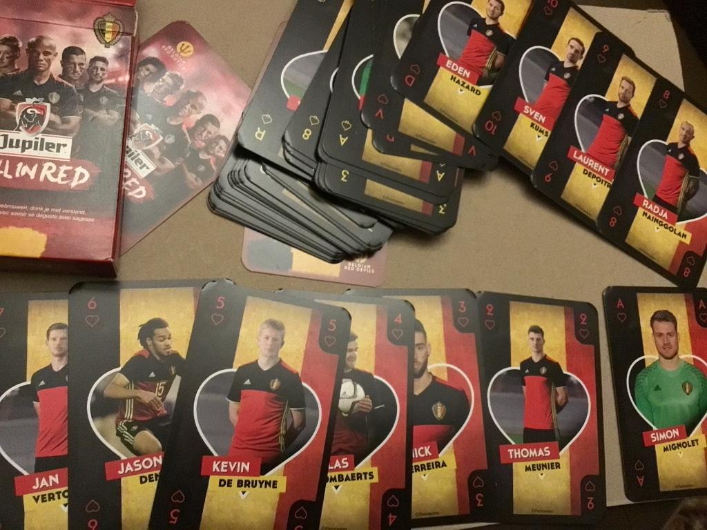 Jupiler kaartspel rode duivels voetbal, Hobby en Vrije tijd, Ophalen of Verzenden