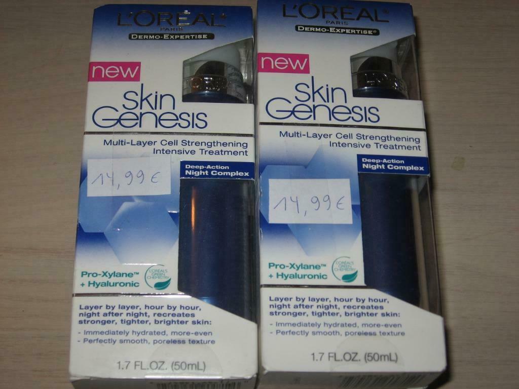 Skin Genesis Hydraterende Nachtcrème (50ml) l'oréal, Ophalen of Verzenden, Nieuw, Gehele gezicht, Verzorging