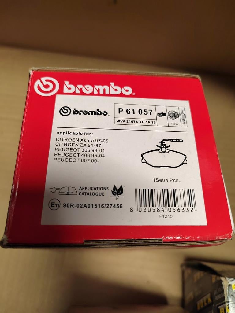 Plaquettes de frein Brembo P61057 pour Peugeot/Citroën, Enlèvement, Neuf