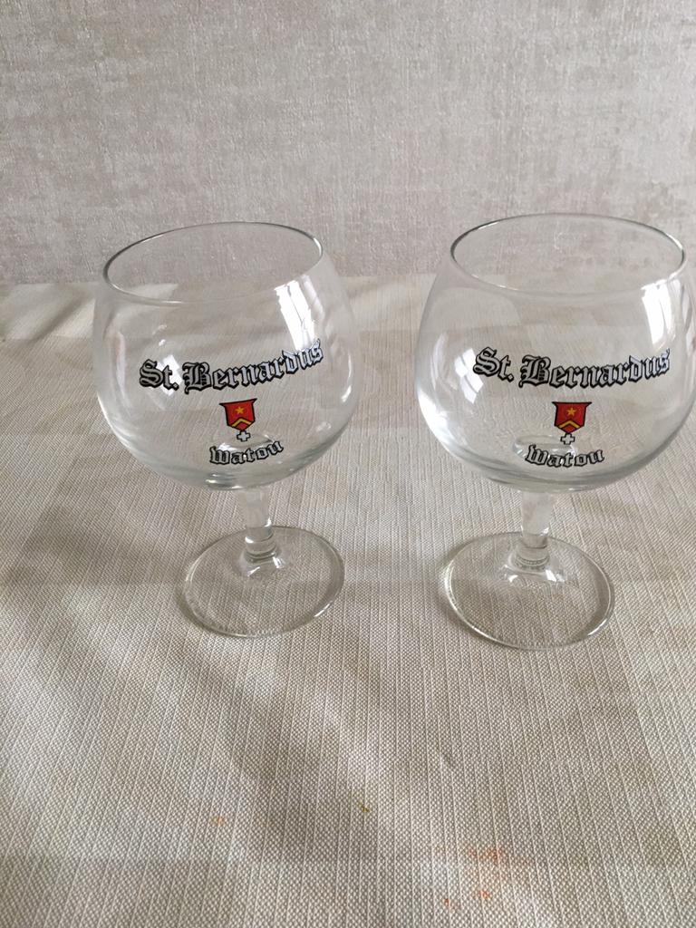 2 bierglazen St Bernardus Watou, Ophalen of Verzenden, Nieuw, Glas of Glazen, Overige merken