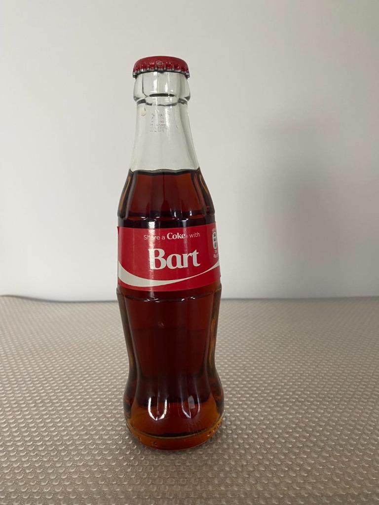 Coca-Cola - gepersonaliseerd flesje 'Bart', Verzamelen, Ophalen of Verzenden, Nieuw, Overige typen