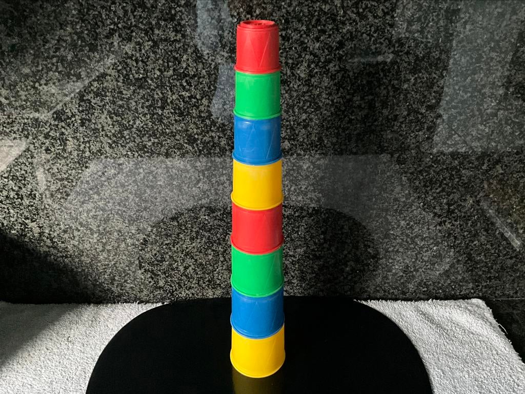Vintage playskool potten / toren, Ophalen of Verzenden, Gebruikt