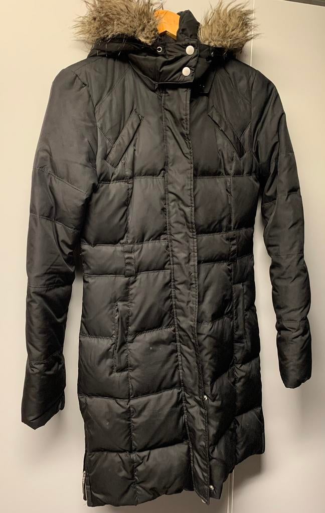 XS donsjack, Ophalen, Gedragen, Zwart