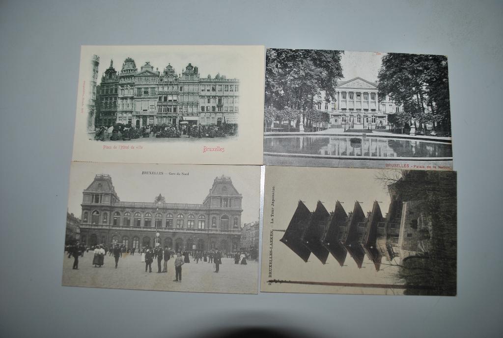 Belgique Cartes postales anciennes Bruxelles, Collections, Envoi
