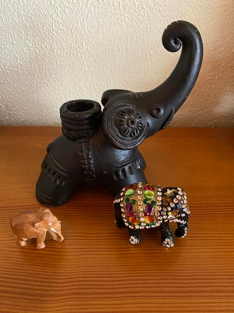 Olifant. Beeld. Kaarsenhouder. Verzamelitem!, Antiek en Kunst, Antiek | Woonaccessoires, Ophalen of Verzenden