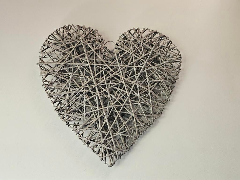 Grand coeur en osier (90 X 90 cm) Maisons du monde, Enlèvement, Comme neuf