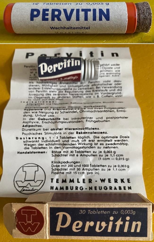 Pervitin Pervitine Duits wo2, Enlèvement ou Envoi