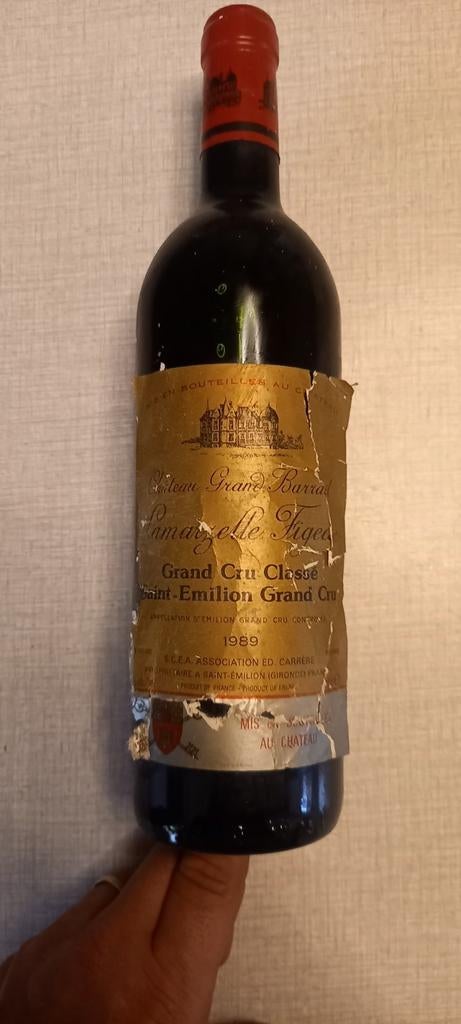 1989 Chateau Grand Barrail Lamarzelle Figeac St Emilion, Verzamelen, Ophalen, Zo goed als nieuw