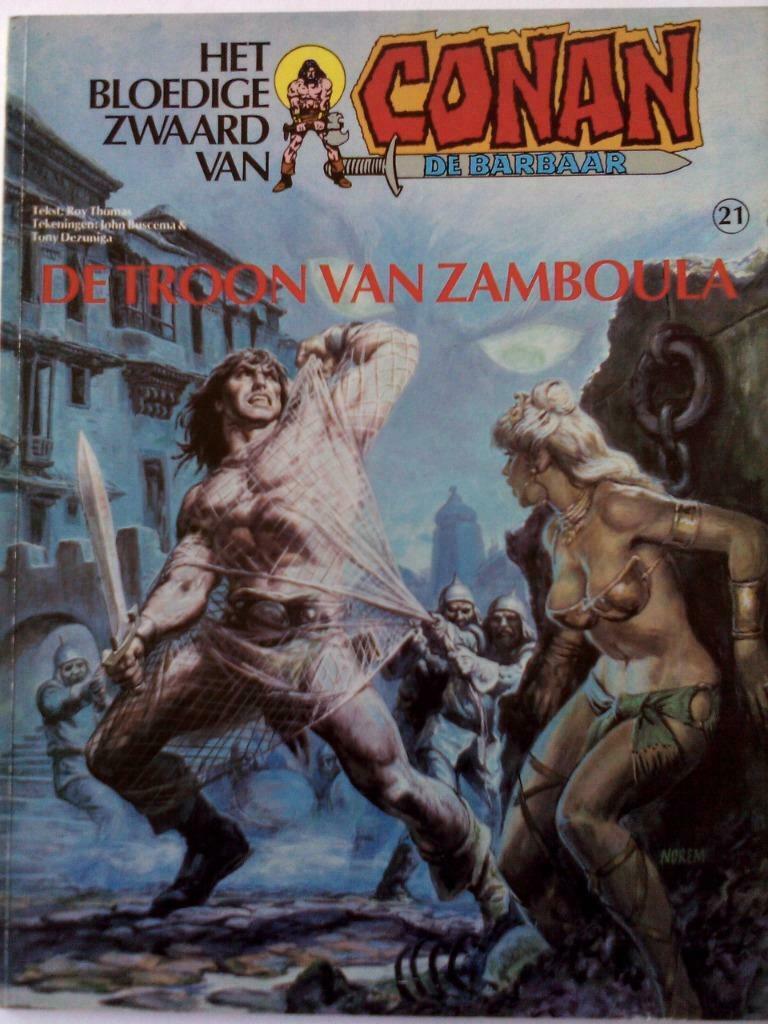 CONAN de barbaar. STRIP. De troon van Zamboula., Boeken, Stripverhalen, Eén stripboek, Ophalen of Verzenden, Gelezen