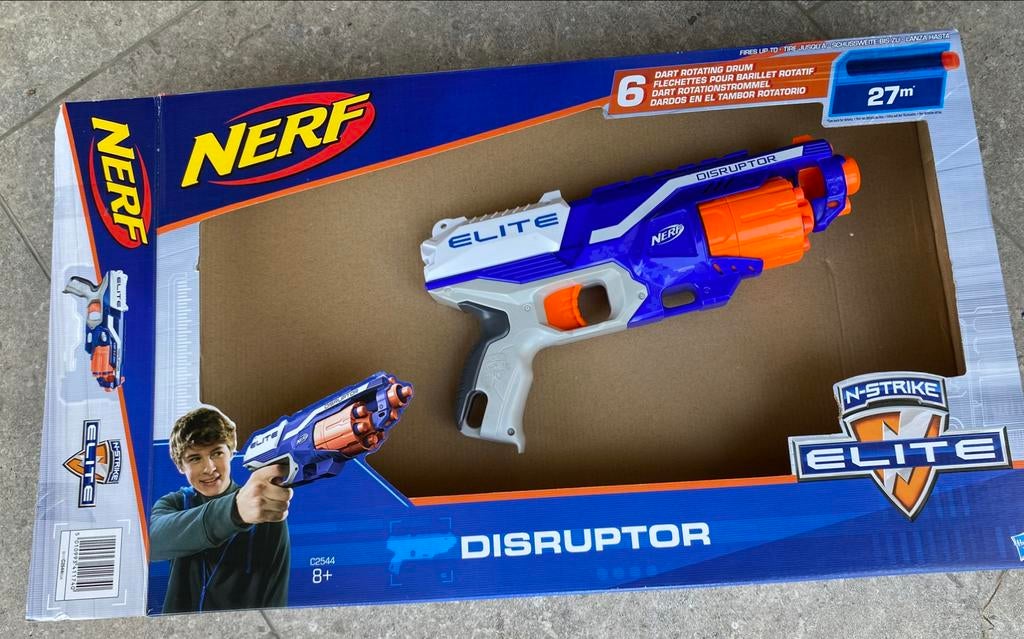 NERF Disruptor 6-dart quick-draw blaster in prima staat, Ophalen, Gebruikt