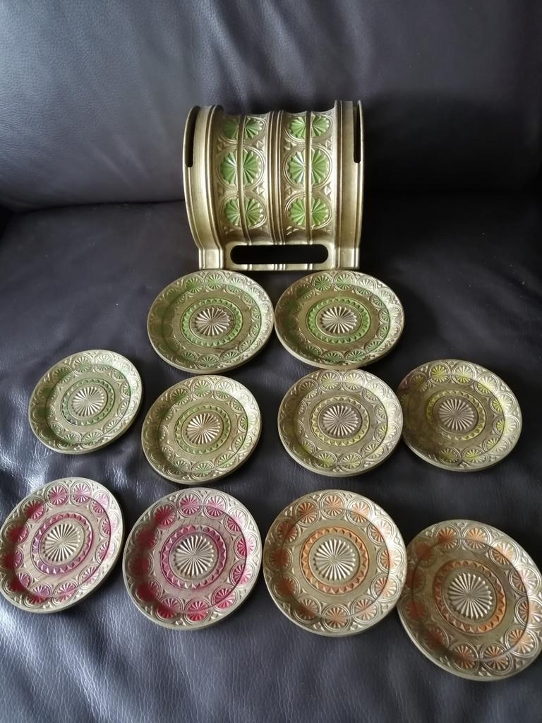 Vintage, fabriqué en Italie, support avec sous-verres, Enlèvement ou Envoi, Comme neuf