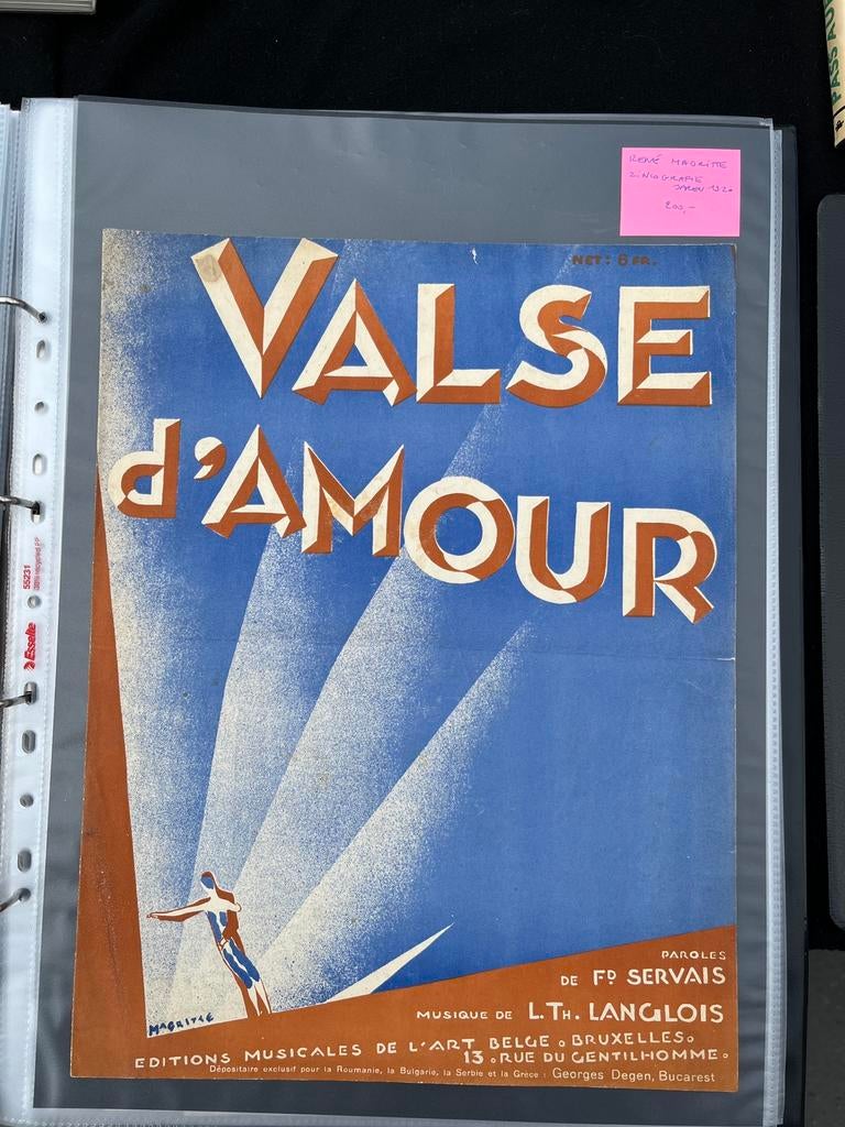 litho René Magritte 'Valse d'amour', Antiek en Kunst, Ophalen of Verzenden