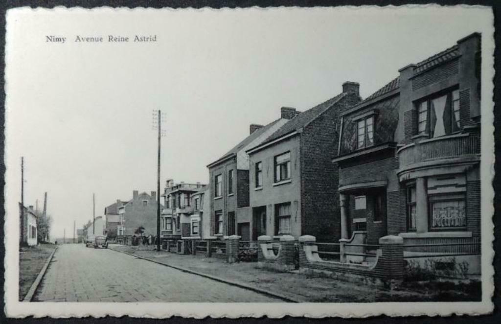Carte Postale Nimy – Avenue Reine Astrid, Ophalen of Verzenden, Ongelopen, Henegouwen