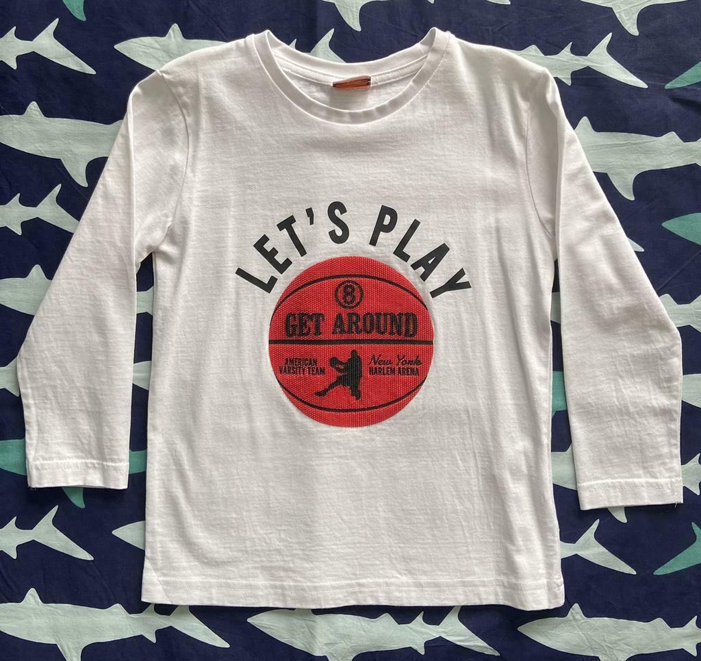 T-shirt TAO blanc à longues manches - 5 ans, Enfants & Bébés, Vêtements enfant | Taille 110, Neuf, Tape à l'oeil, Garçon