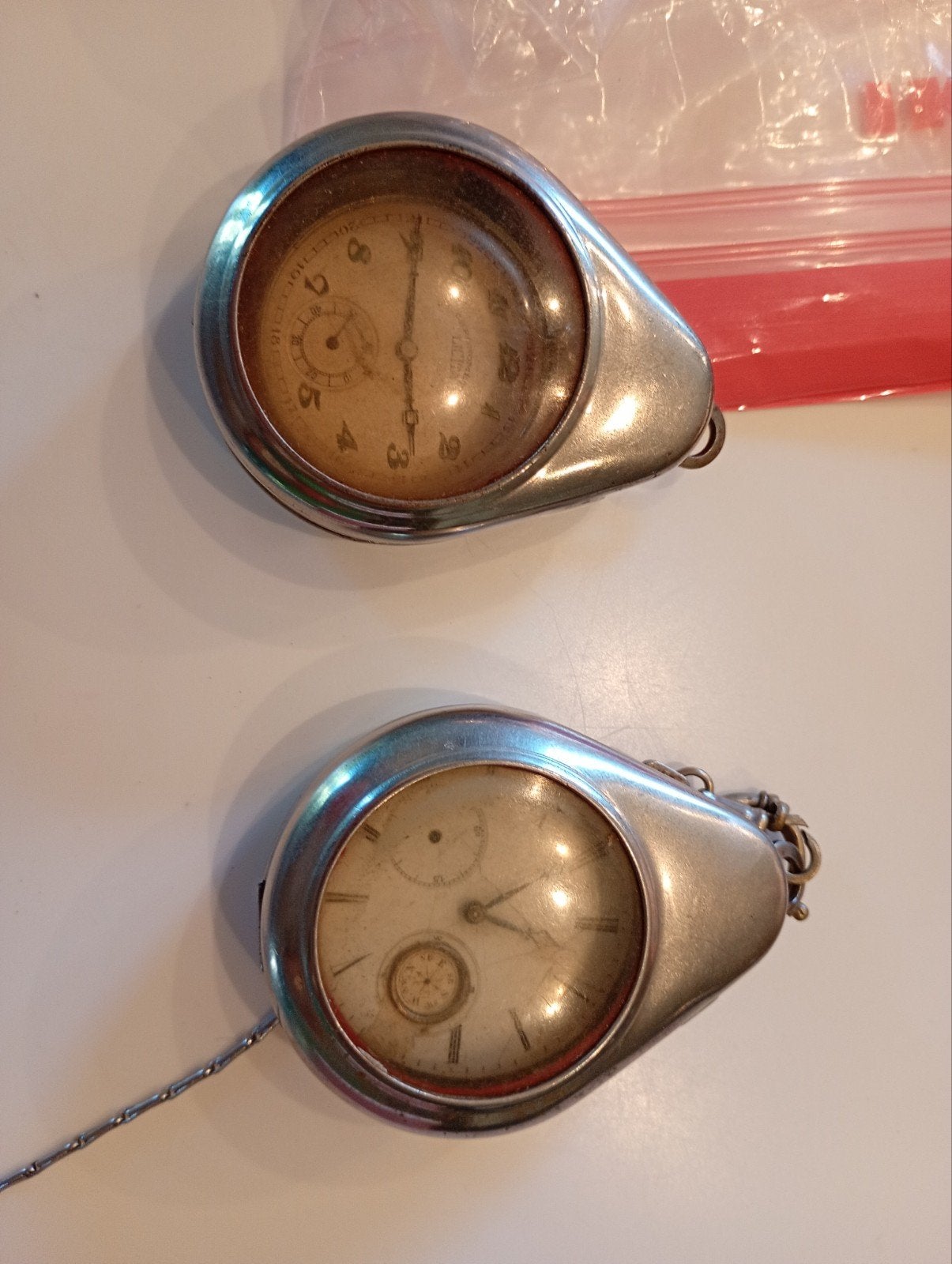Zakhorloges, Ophalen, Zilver